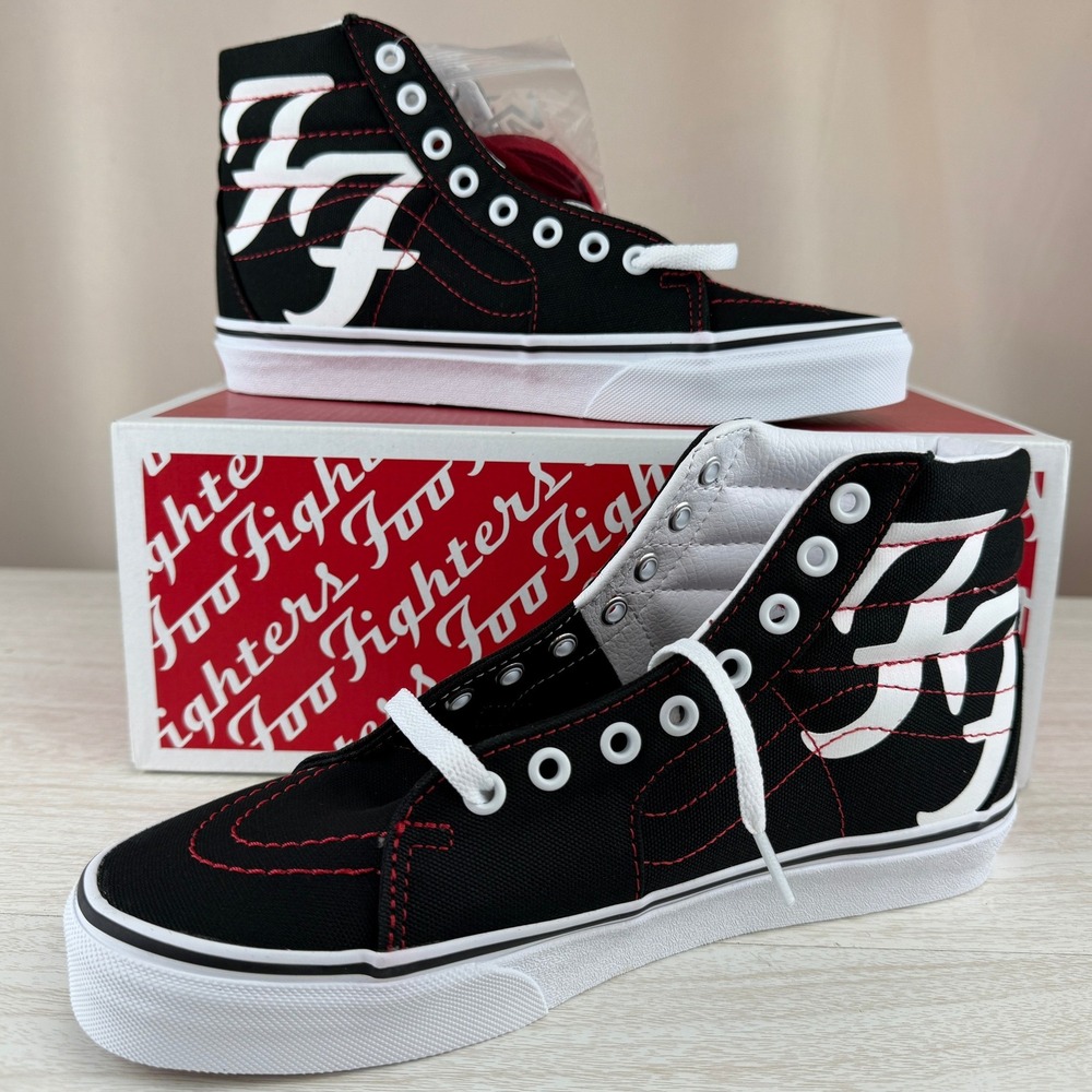 VANS FOO FIGHTERS sk8-hi Sneakers|7.5/9|NWT 25th Anniversary Grohl Box Laces New